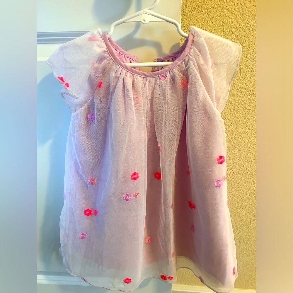Cat and jack lavender floral dress